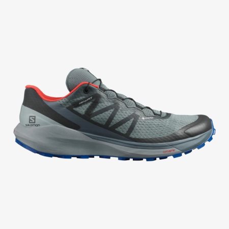 Salomon SENSE RIDE 4 GORE-TEX INVISIBLE FIT Mens Trail Running Shoes Green UK KSJF